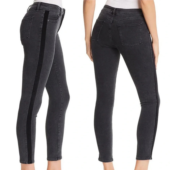 DL1961 Denim - DL1961 Black Morrison Wash Margaux Instasculpt Ankle Skinny Jeans Size 30